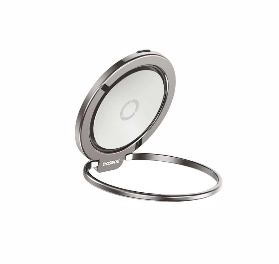 Baseus MagPro حامل حلقي مغناطيسي للجوال مع قاعدة – متوافق مع MagSafe