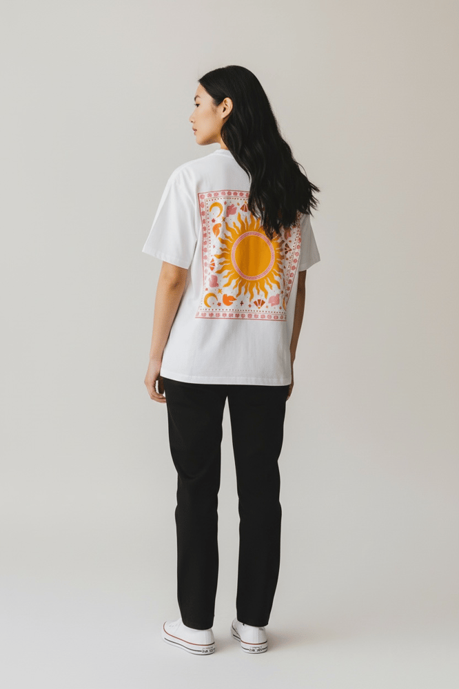 تيشيرت "سوليس" أبيض - Sun Graphic