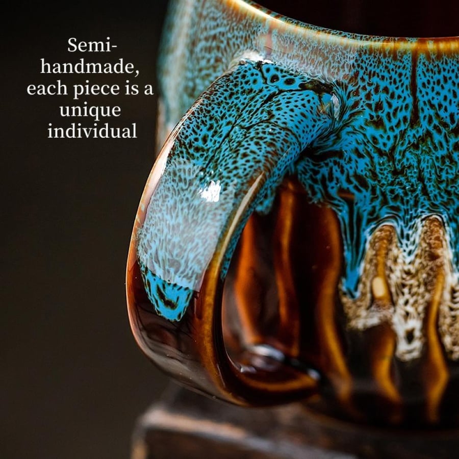 كوب قهوة سيراميك 500 مل  | Flower Ceramic Cup