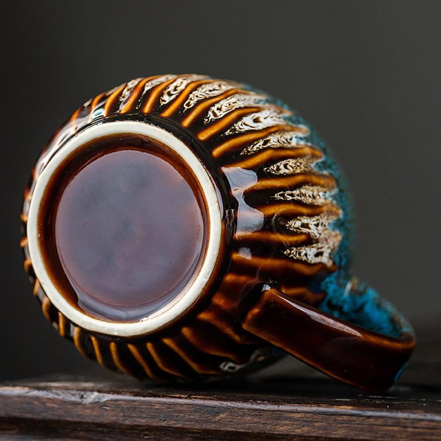 كوب قهوة سيراميك 500 مل  | Flower Ceramic Cup