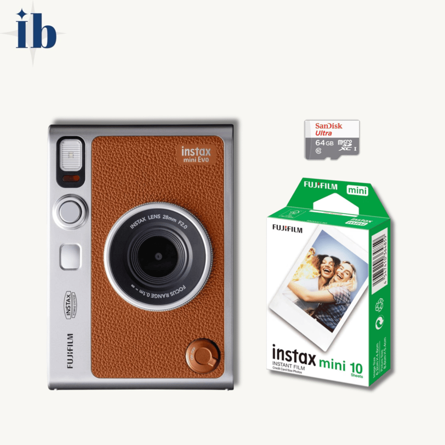 Instax mini evo package-brown