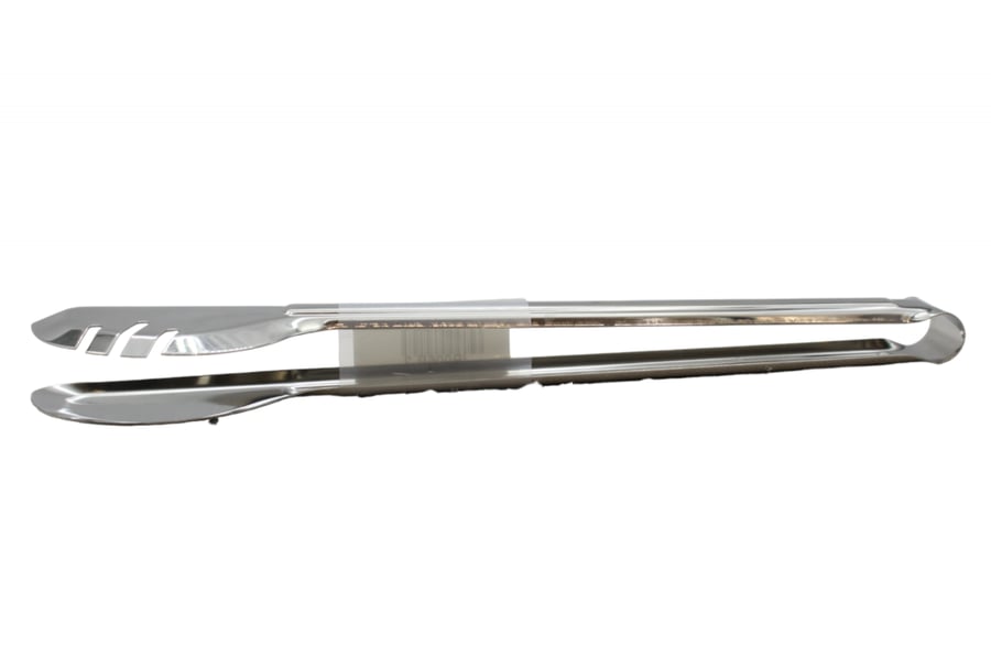 Stainless steel service tongs