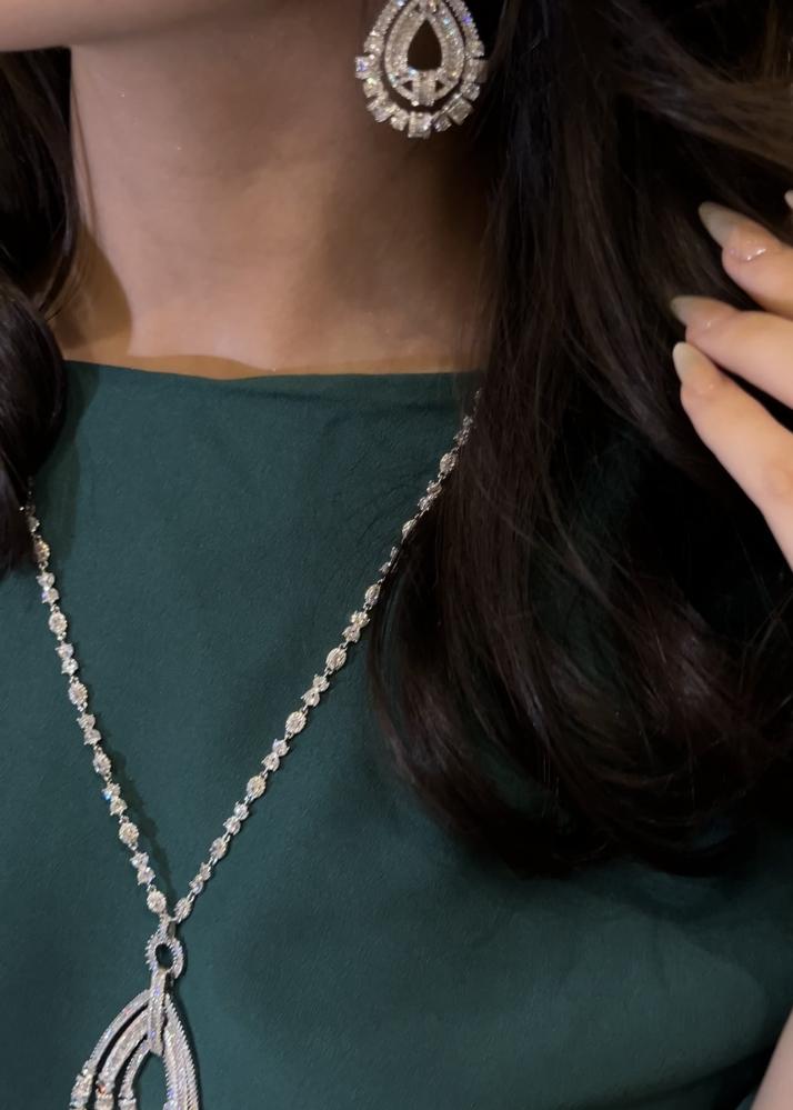 Silver Jadour set (without bracelet)