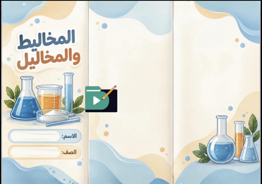 مطوية المخاليط والمحاليل | العلوم – الصف الثاني المتوسط pdf