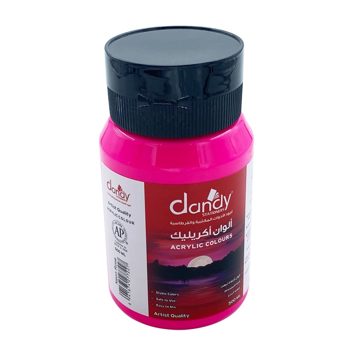ألون أكريليك 500 مل   Neon Rose   dandy