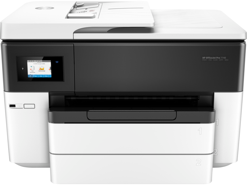 طابعة أوفس جيب 7740 ملون A3 لا سلكي HP
