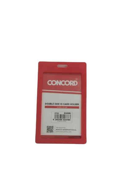 Red ID card holder CONCORD