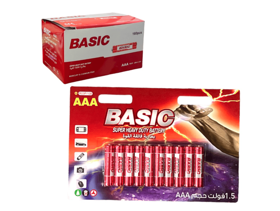 بطاريات  BASIC 10PCS   1.5V AA