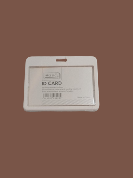 White SBC ID card holder