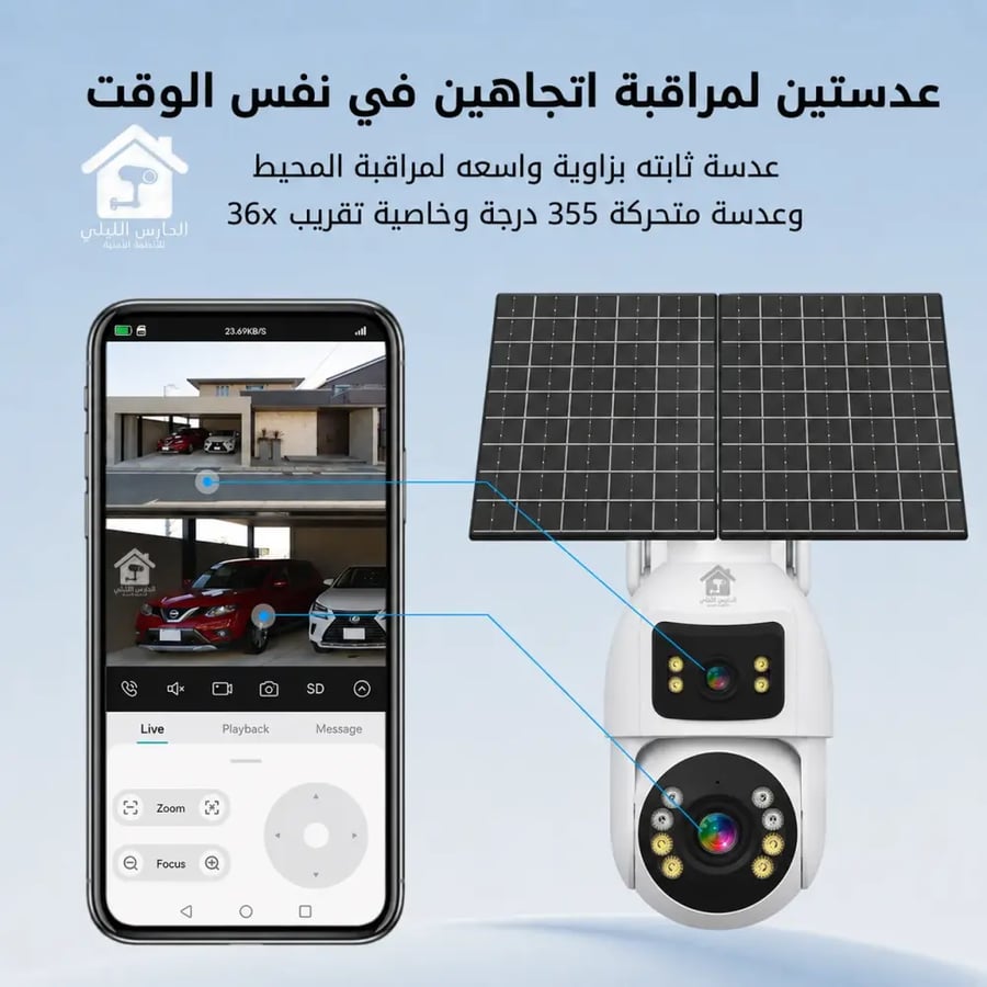 AX36 كاميرا الطاقة الشمسية