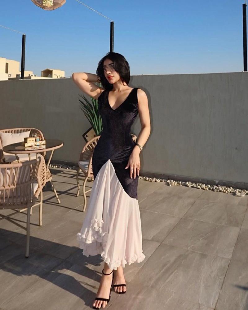 Soft velvet Georgette dress