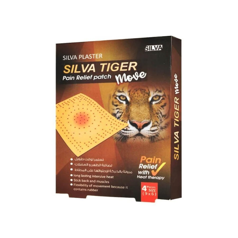 Silva Plaster Back Patches Silva Tiger Move - 4 pieces