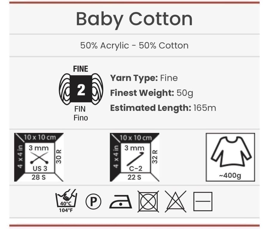 بيبي قطن 402 YarnArt Baby Cotton
