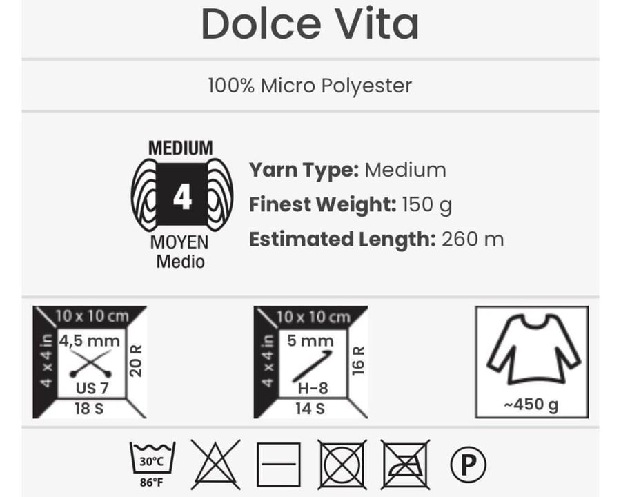 دولتشي فيتا 3412 YarnArt Dolce Vita