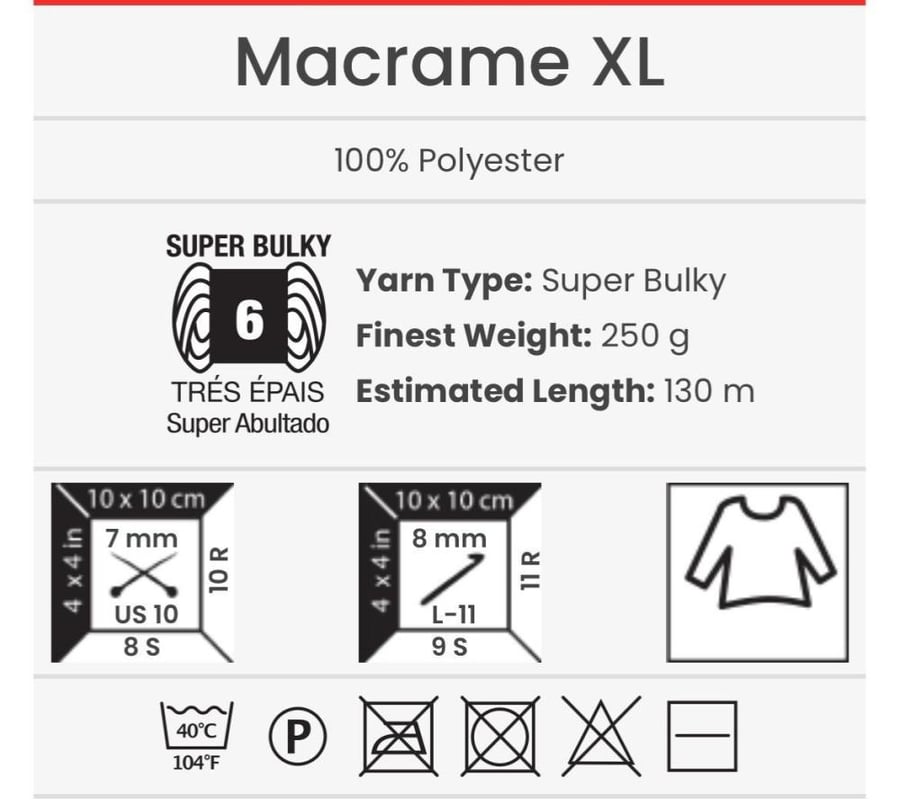 مكرمية 168 Mecrame XL