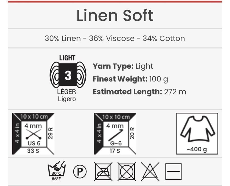 لينن سوفت 7409 YarnArt Linen Soft