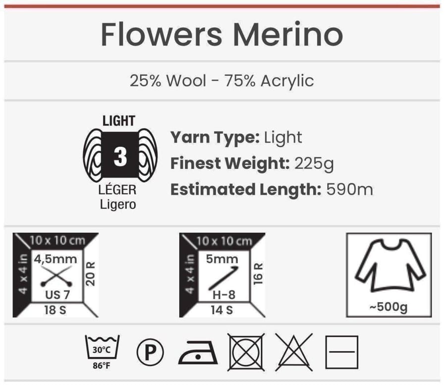 Yarn Flowers Merino winter 546