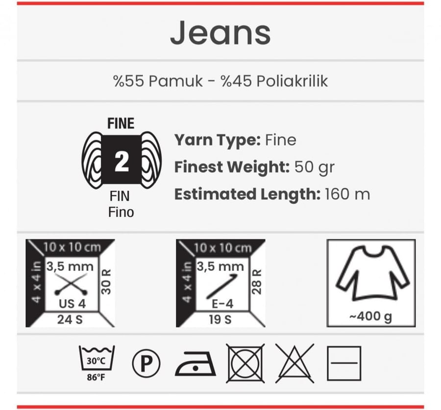 يارن ارت جينز Jeans 86