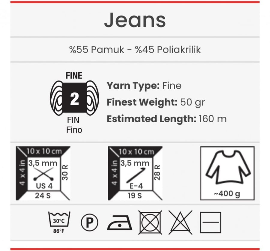 يارن ارت جينز Jeans 68