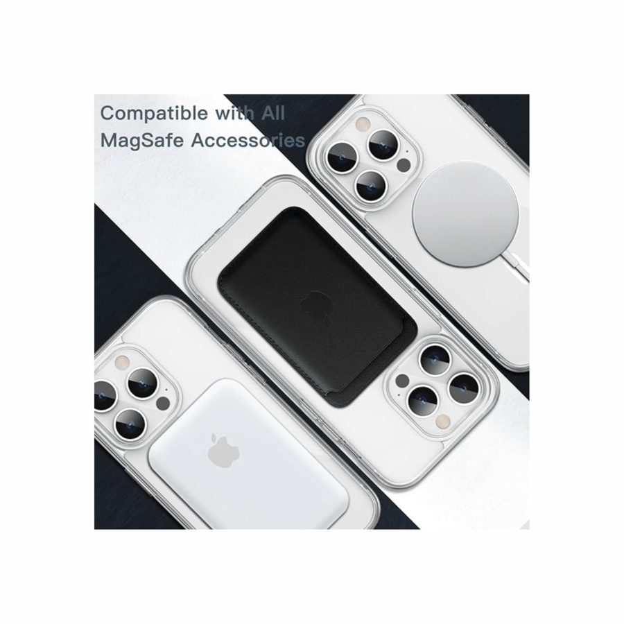 Clear protective case supports MagSafe from gear4 protection from breaking