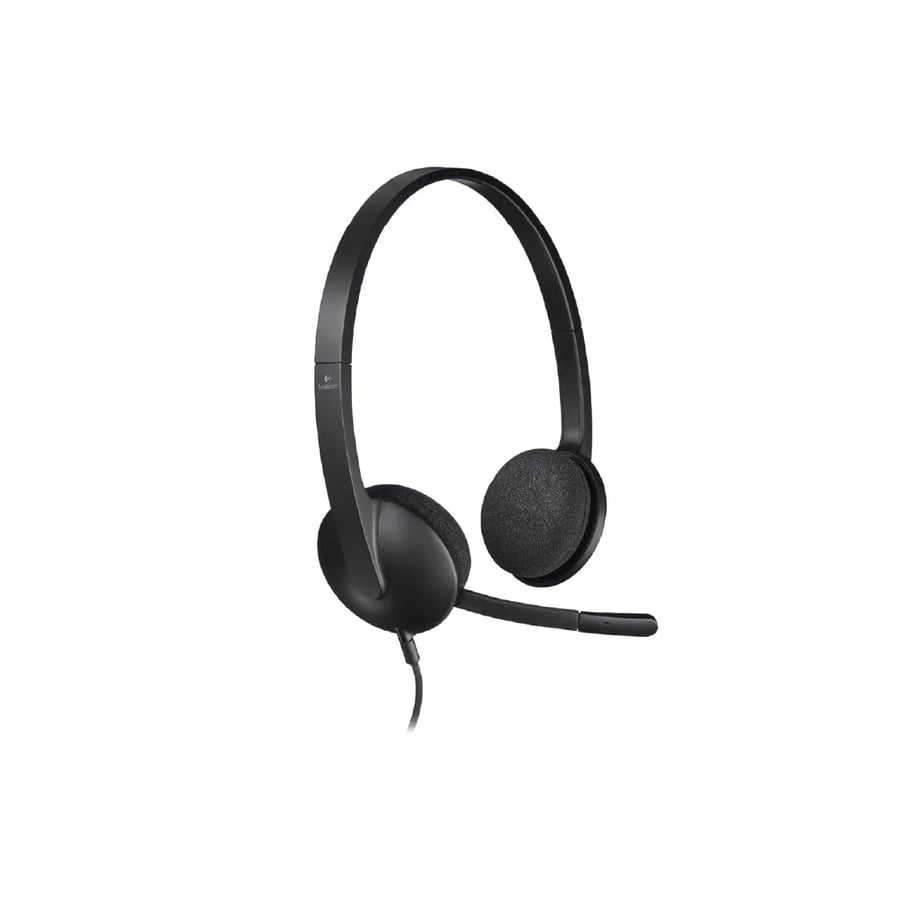 سماعة رأس ستيريو Logitech H340 بميكروفون مخفض للضوضاء الأصلي المميز