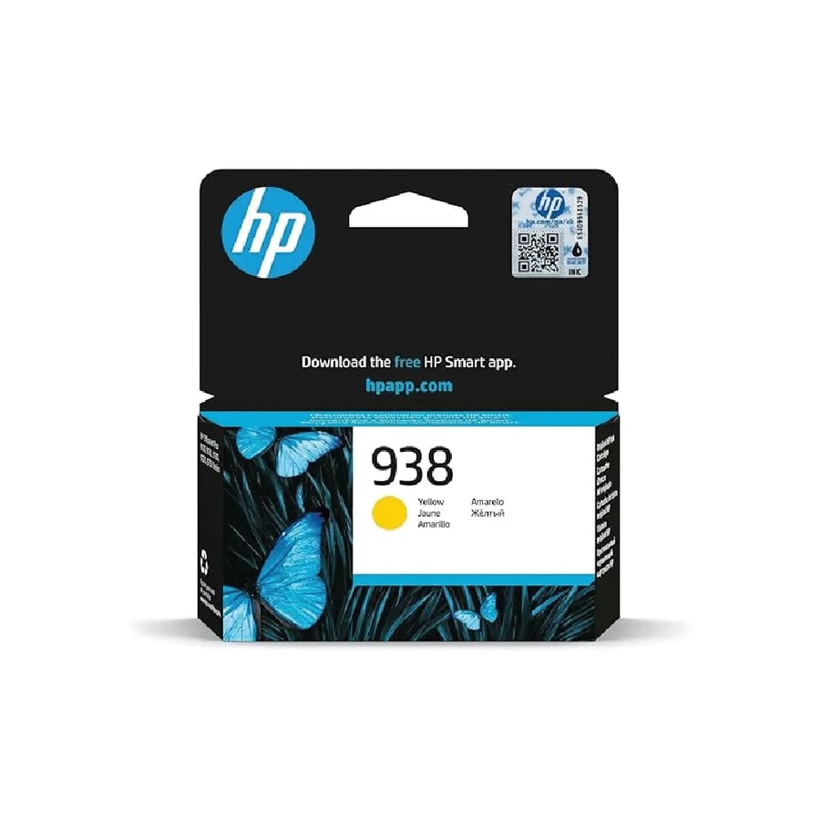 خرطوشة حبر HP 938 أصفر بسعة طباعة تصل حتى 800 صفحة الأصلي المميز