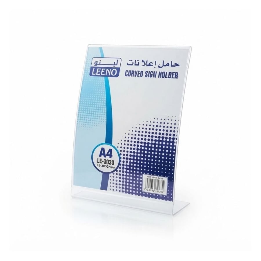 حامل إعلانات أكريليك لينو مقاس A4 بأنواع متعددة