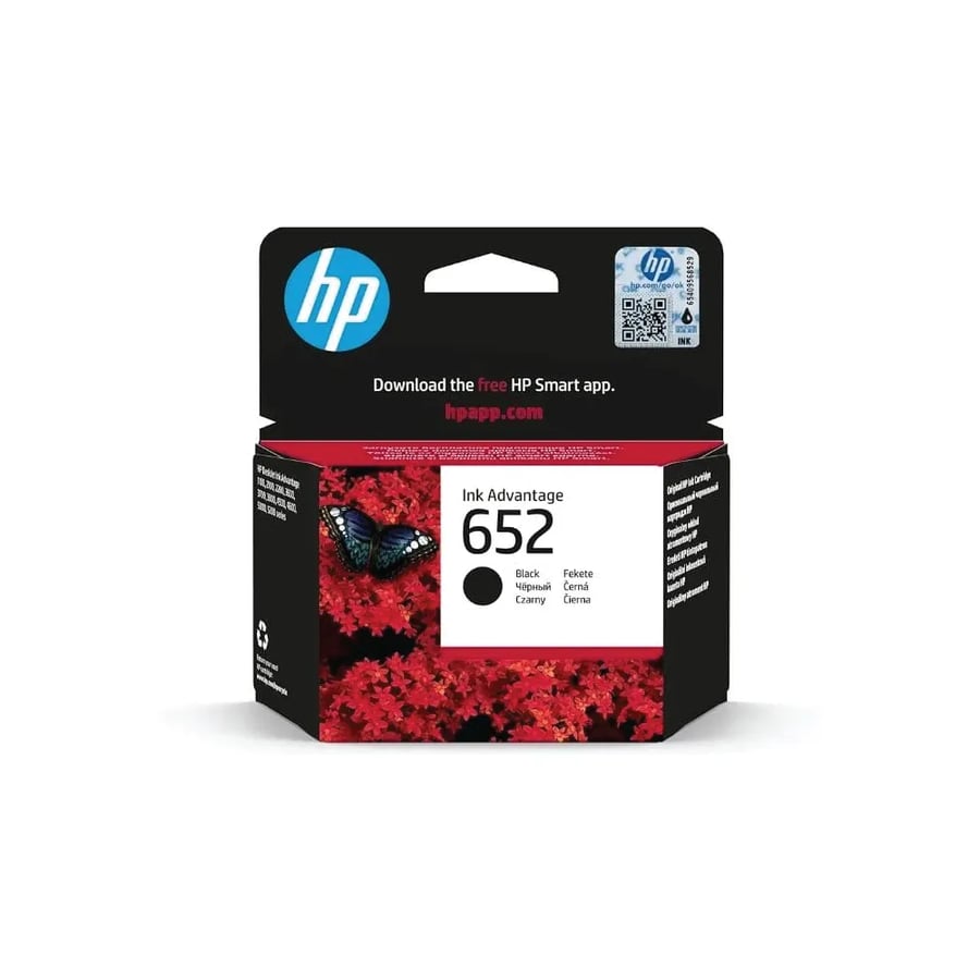 خرطوشة حبر HP 652 أسود لطباعة التقارير والواجبات الدراسية اليومية