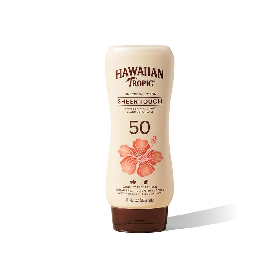 هاوايان تروبيك، لوشن مرطب واقي من الشمس، مع لمسة لمعة خفيفة، SPF50، مقاوم للماء - 236 مل