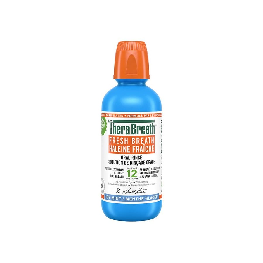 TheraBreath, Dentist Formulated Oral Rinse, Icy Mint - 500 ml