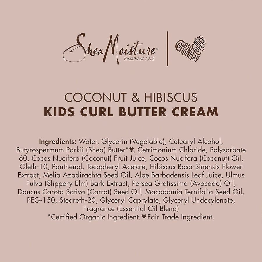 Shea Moisture, Kids Coconut & Hibiscus Curling Butter Cream, Sulfate Free & Color Safe - 170 gm
