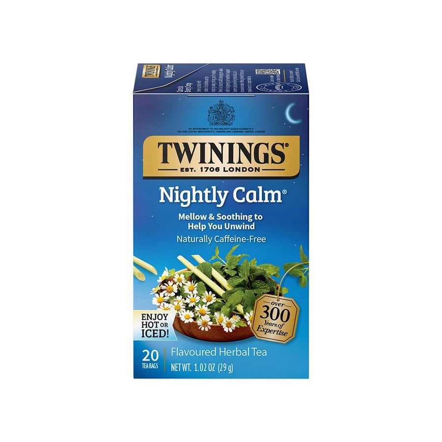توينينجز، Nightly Calm شاي النوم والإسترخاء، خالي من الكافيين - 29 جم (20 كيس)