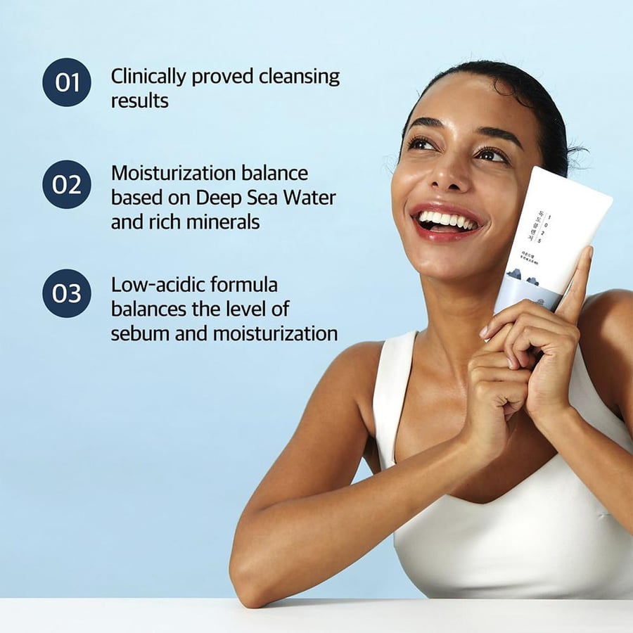 Round Lab, 1025 Dokdo Cleanser, Purifies & Removes Excess Sebum without Over-drying, Maintains a Healthy Moisture Balance, for All Skin Types - 150 ml