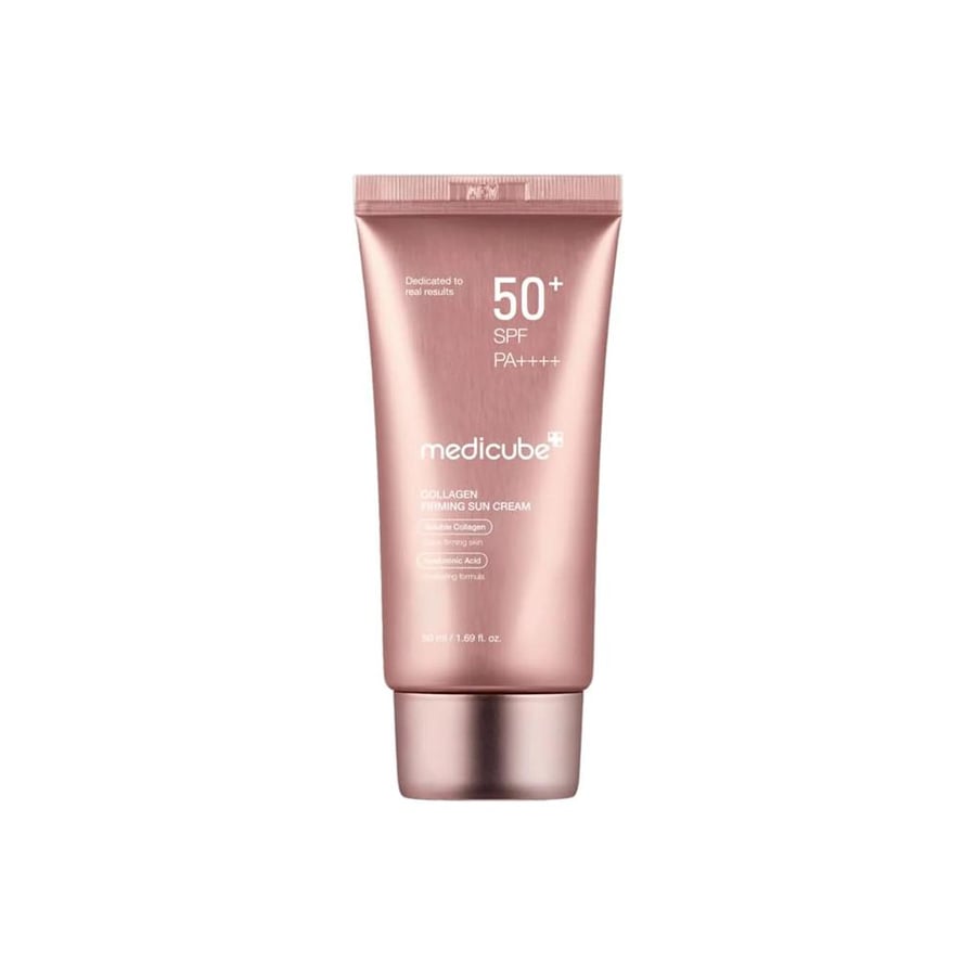 ميديكيوب، كريم واقي من الشمس بالكولاجين، +50 SPF، لشد وتضارة البشرة - 50 مل