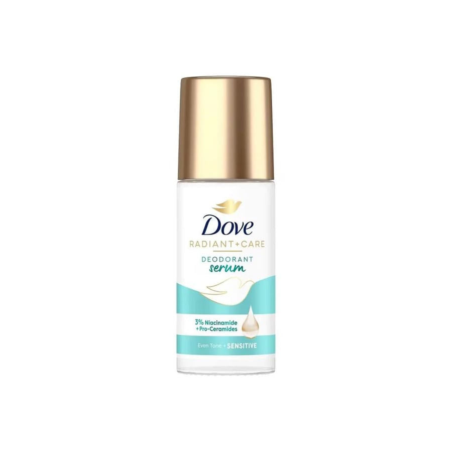 Dove, Radiant + Care Deodorant Serum, 3% Niacinamide + Pro-Ceramides, Even Tone + Sensitive - 45 ml