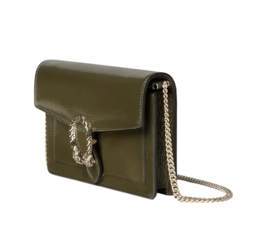 Gucci lether bag green