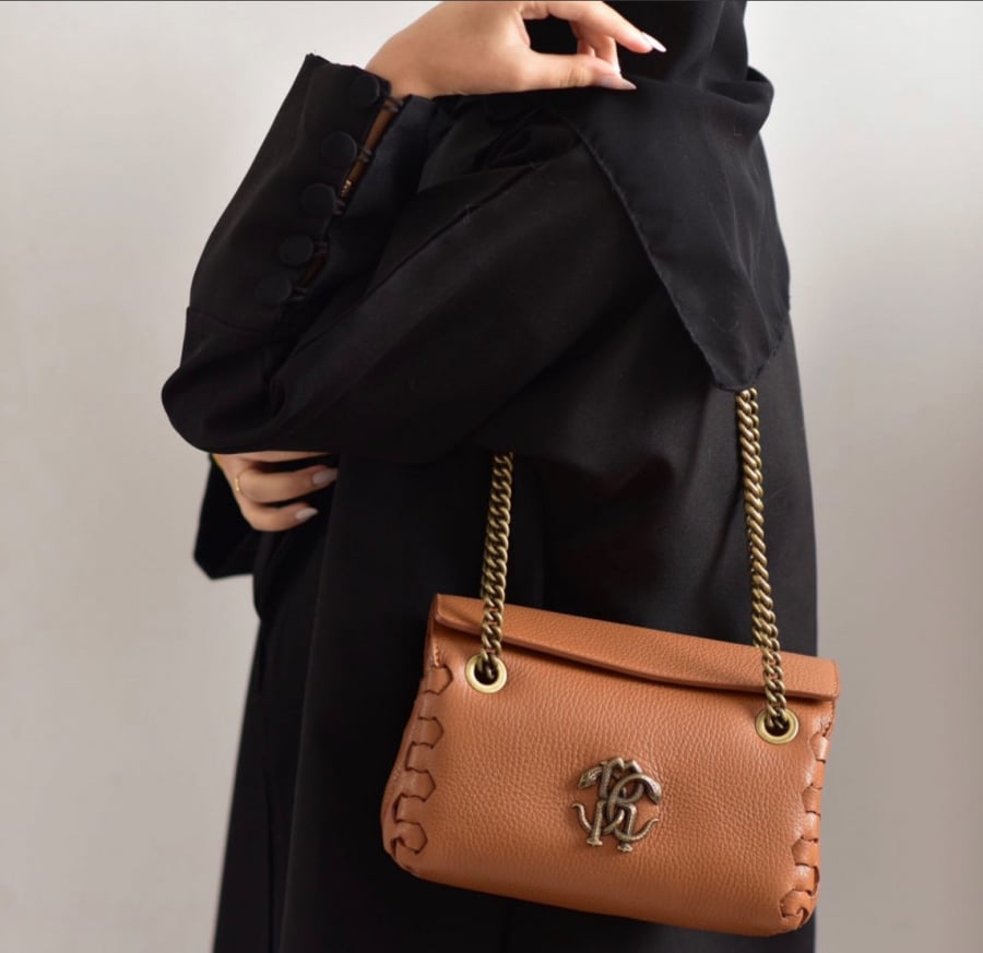 Roberto cavalli camel bag