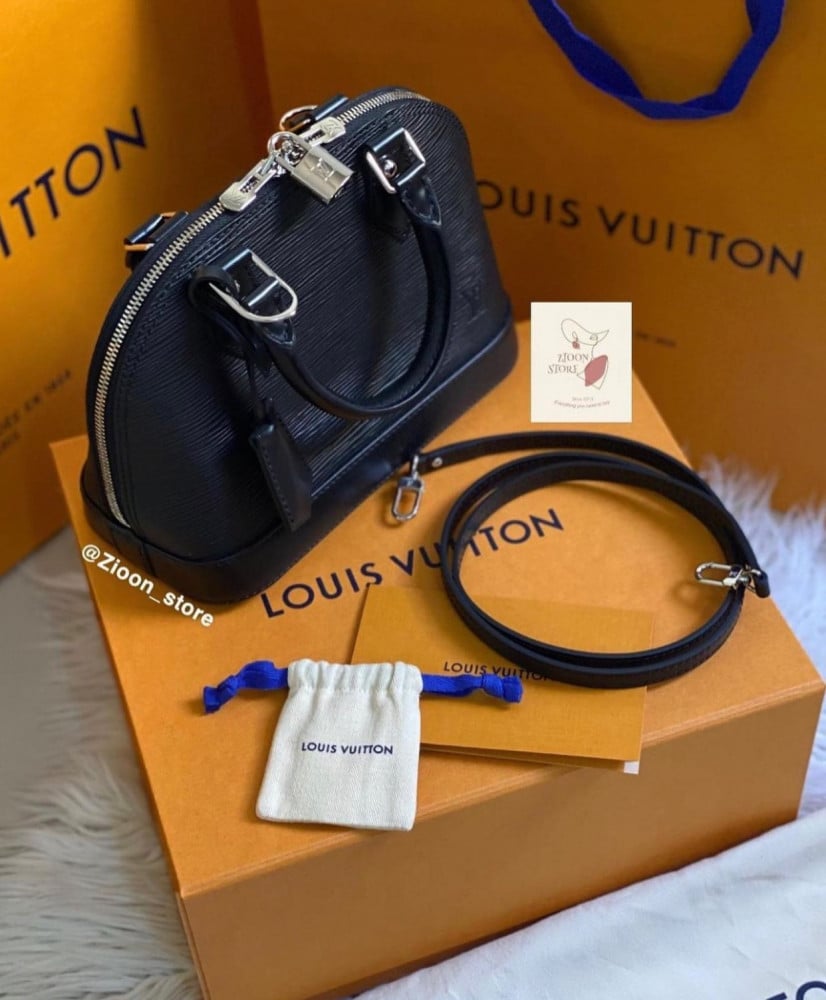 Louis Vuitton black bb alma