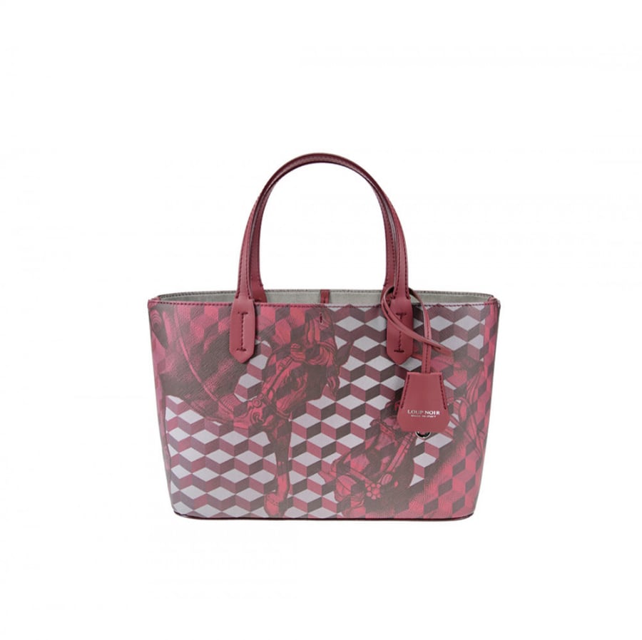 Loup noir mini shopper Burgundy