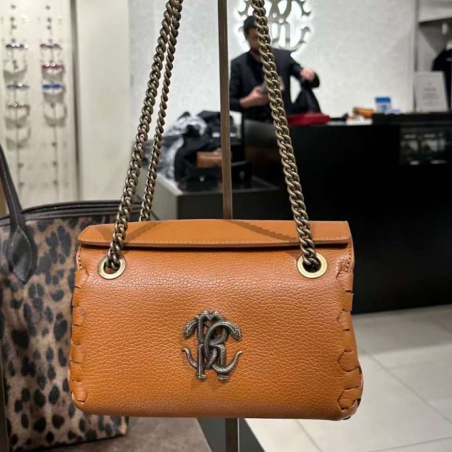 Roberto cavalli camel bag