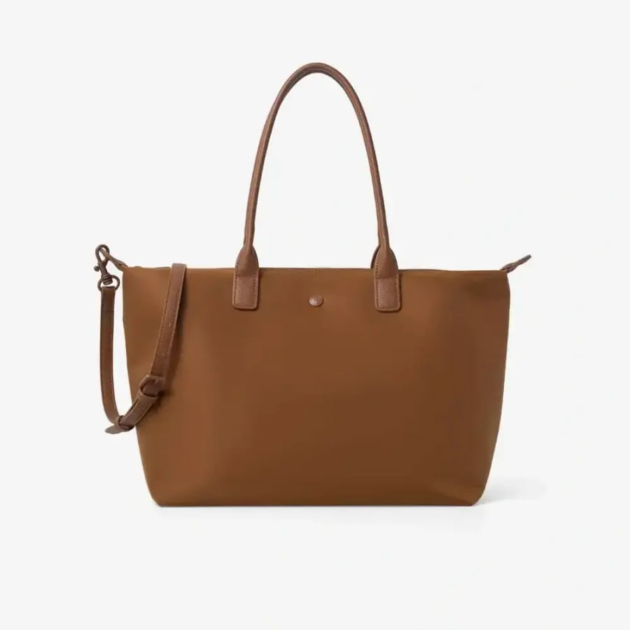 Christyng large nylon coffe brown