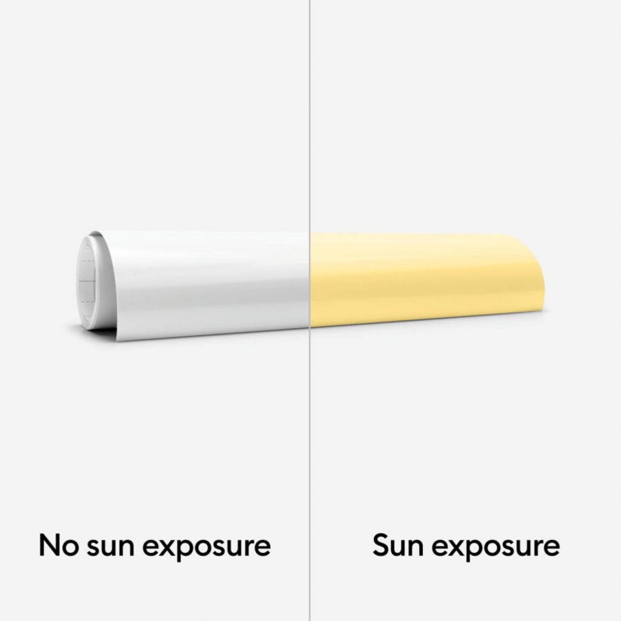 Cricket wrap Iron On color-changing under sunlight from white to pastel yellow