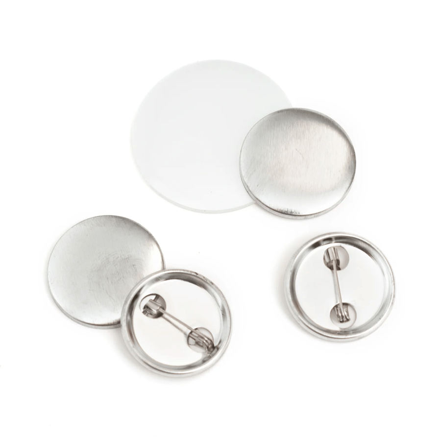 Small round brooches set - 30 pieces (size 25 mm)