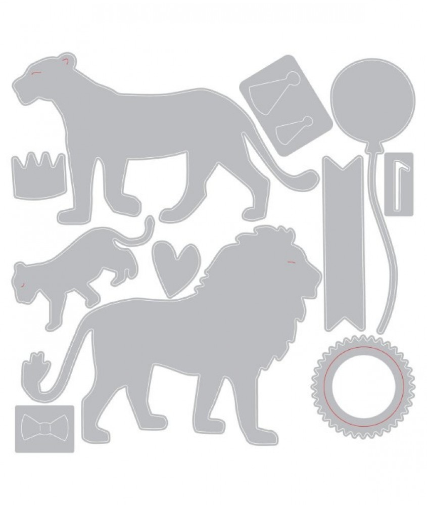 Sizzix Thinlits Die Set 11PK - Party Cats