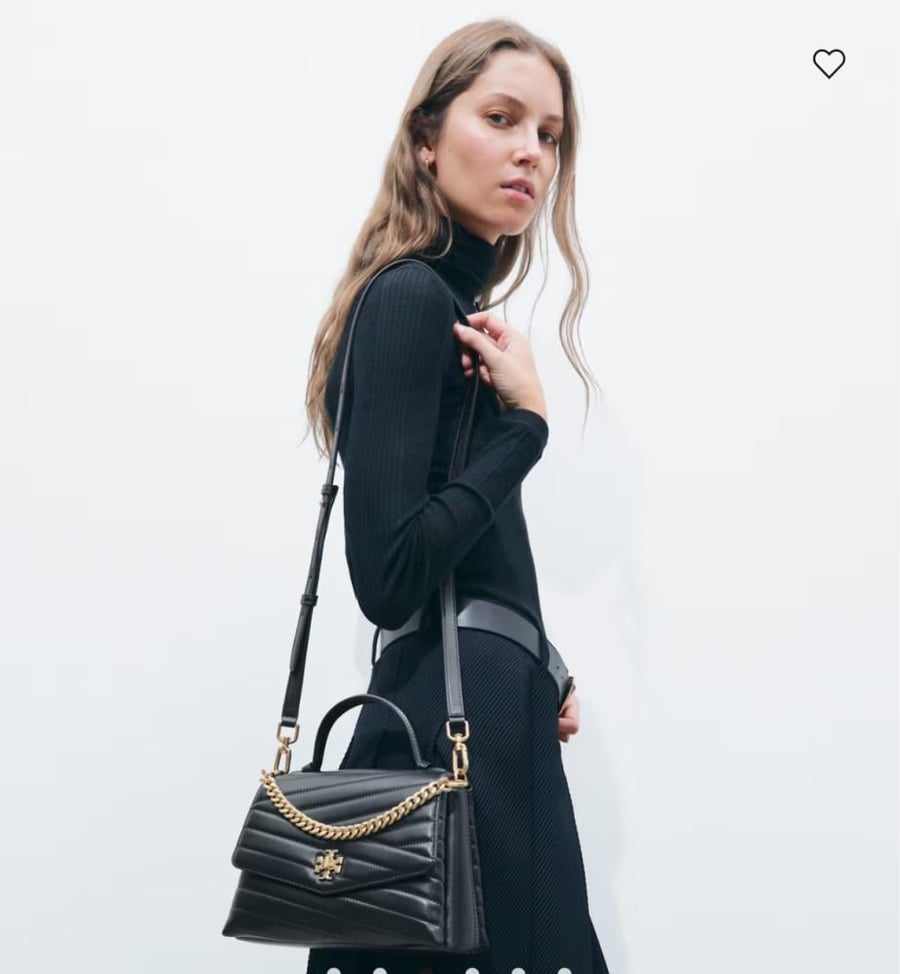 توري بورش KIRA CHEVRON TOP-HANDLE SATCHEL بالطلب ٣-٤ اسبوع