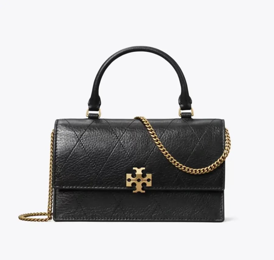توري بورش MINI CHARLIE QUILTED TOP-HANDLE CROSSBODY بالطلب 3-4 اسبوع