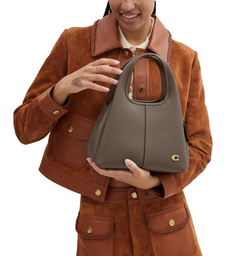 كوتش Lana 23 Polished Pebble Leather Medium Shoulder Bag شنطه حجم صغير بالطلب تصل خلال ٣-٤ اسبوع باذن الله