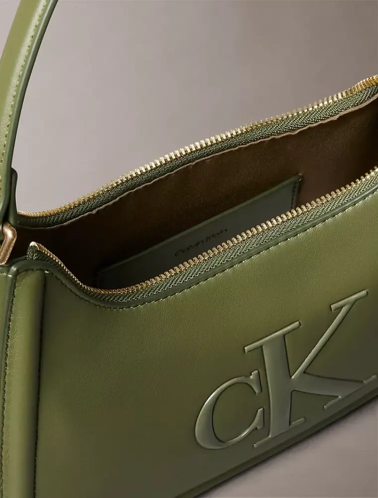 كالفن كلاين Embossed Monogram Shoulder Bag بالطلب ٢-٣ اسبوع
