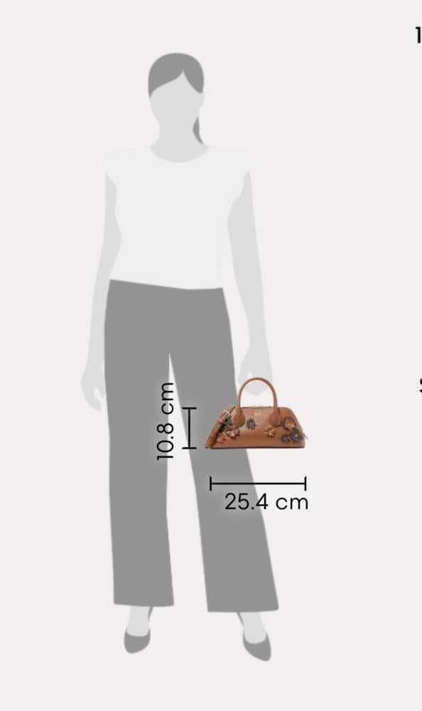 مايكل كورس Petra Small Signature Logo Floral Embellished Crossbody Bag بالطلب ٢-٣ اسبوع