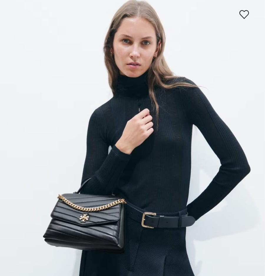 توري بورش KIRA CHEVRON TOP-HANDLE SATCHEL بالطلب ٣-٤ اسبوع